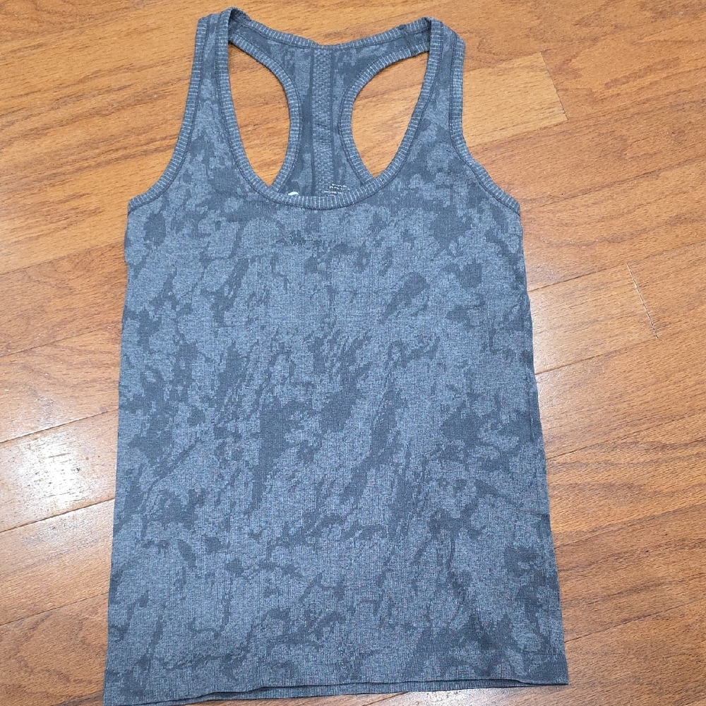 Zyia Gray Patterned Women's Tank Top